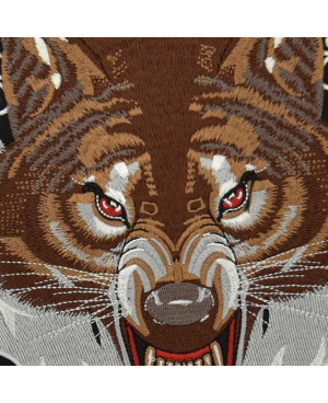 Nášivka BS Lone Wolf XXL na záda 28 cm x 25 cm 2