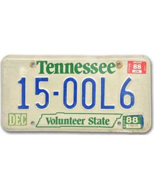 Tablica rejestracyjna USA Tennessee Volunteer State