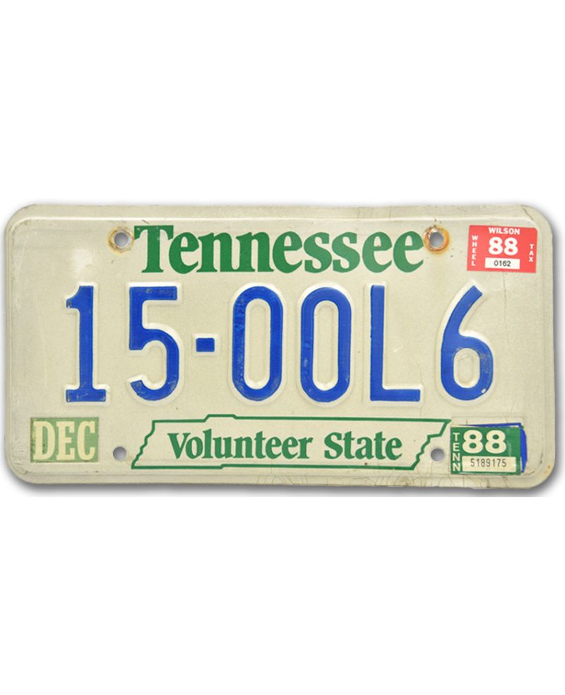 Tablica rejestracyjna USA Tennessee Volunteer State