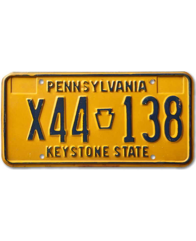 Americká SPZ Pennsylvania Keystone State Yellow