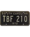 Tablica rejestracyjna USA South Carolina Black TBF 210