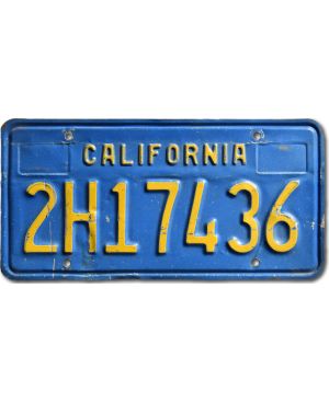 Americká SPZ California Blue 2H17436 front