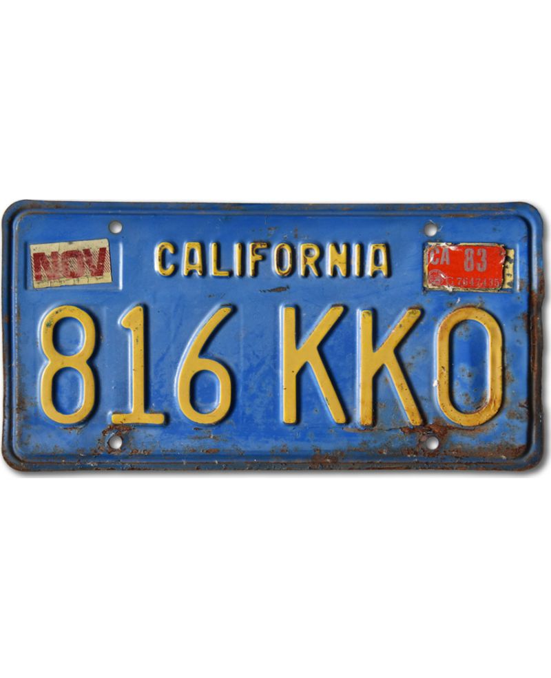 Tablica rejestracyjna USA California Blue 816 KKO