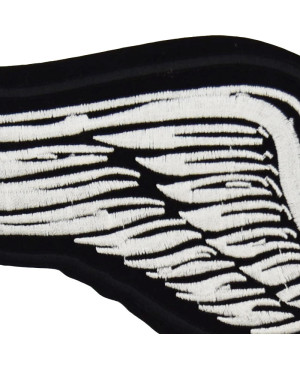 Moto nášivka Lebka s křídly XXL na záda 36 cm x 12 cm c