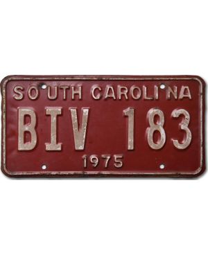 Tablica rejestracyjna USA South Carolina Red BIV 183