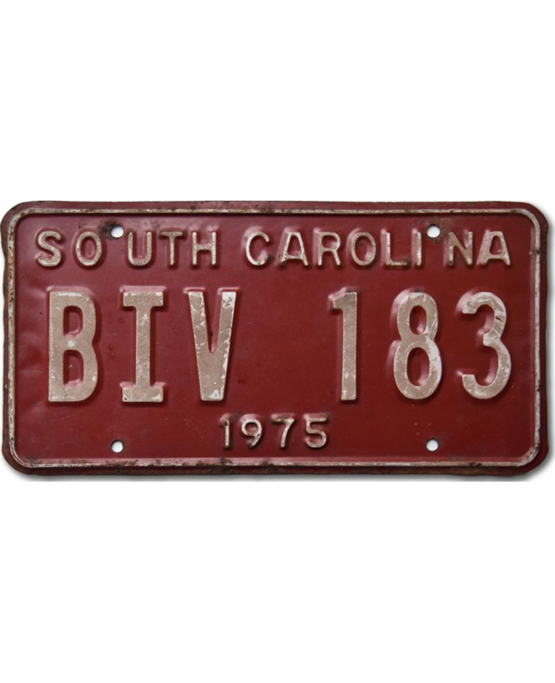 Tablica rejestracyjna USA South Carolina Red BIV 183