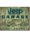 Tablica metalowa Jeep Wrangler Garage 32 cm x 40 cm