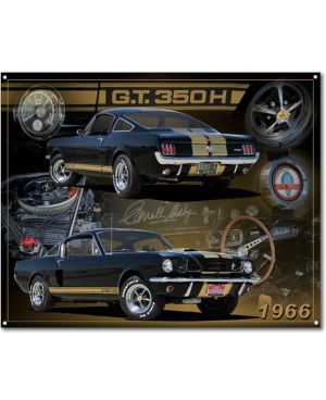 Tablica metalowa 1966 Shelby G.T. 350H 30 cm x 38 cm