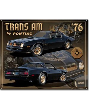 Plechová cedule Pontiac 1976 Trans Am 30 cm x 38 cm