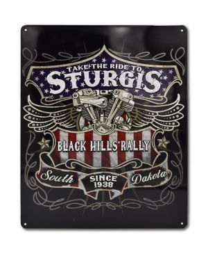 Tablica metalowa Sturgis Take the Ride 30 cm x 38 cm