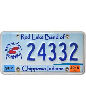 Tablica rejestracyjna USA Minnesota Red Lake Tribe 24332