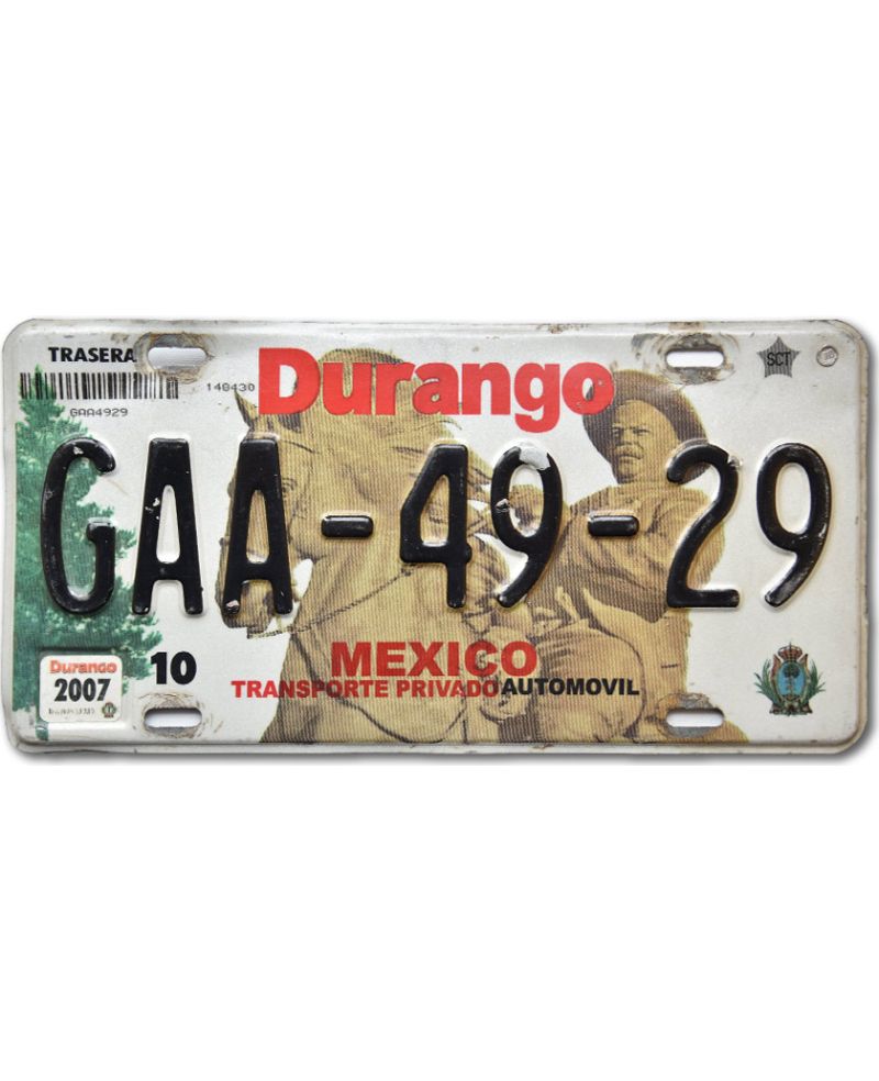 Mexická SPZ Durango GAA-49-29