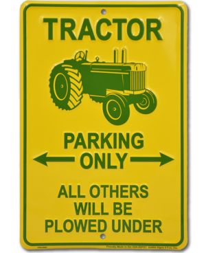 Tablica metalowa Traktor Parking Only 20 cm x 30 cm