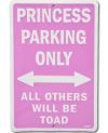 Tablica metalowa Princess Parking 20 cm x 30 cm