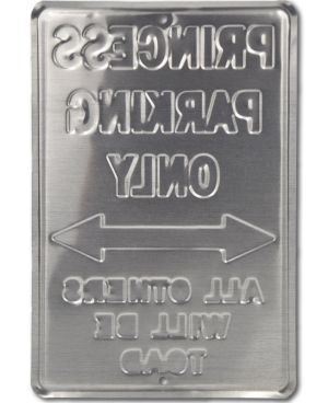 Tablica metalowa Princess Parking 20 cm x 30 cm