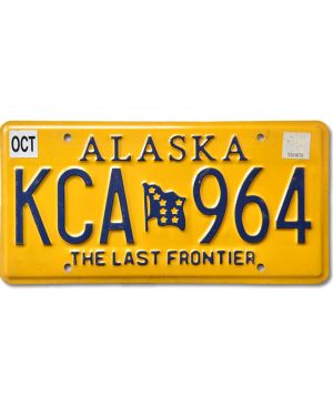 Tablica rejestracyjna USA Alaska Last Frontier KCA 964