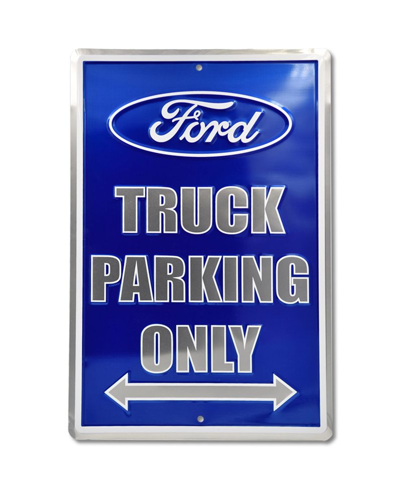 Plechová cedule Ford Truck Parking Only 45cm x 30 cm a