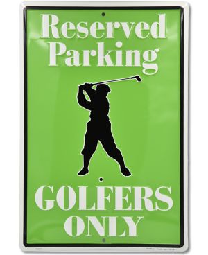 Tablica metalowa Golfers Only Reserved Parking 45 cm x 30 cm a