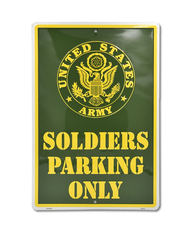 Plechová cedule Soldiers Parking Only 30 cm x 45 cm