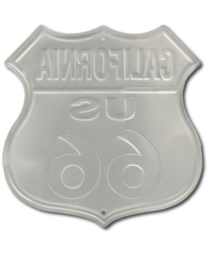 Tablica metalowa Route 66 California Shield 30 cm x 30 cm b