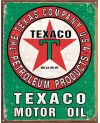 Tablica metalowa Texaco Oil Weathered 32 cm x 40 cm