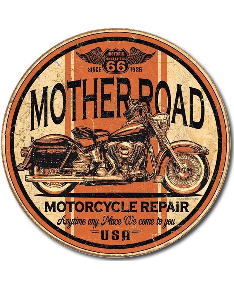 Tablica metalowa The Mother Road Repair 28 cm