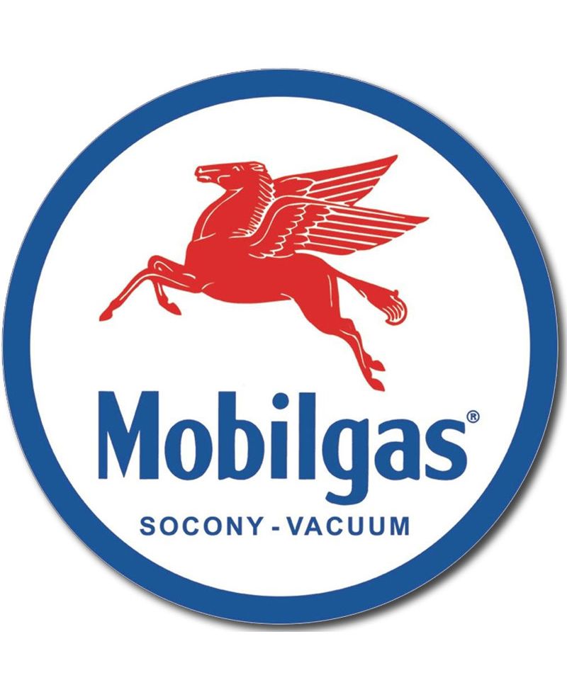 Tablica metalowa Mobilgas Pegasus 30cm b