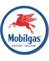 Plechová cedule Mobilgas Pegasus round 30cm