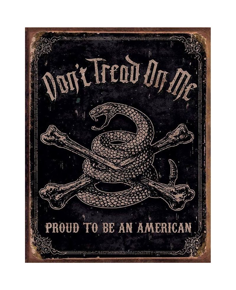 Tablica metalowa DTOM - Proud American 40 cm x 32 cm