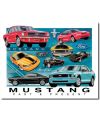 Tablica metalowa Ford Mustang Chronology 32 cm x 40 cm