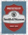 Plechová cedule Smith & Wesson - Protected 32 cm x 40 cm