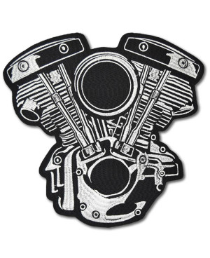 Moto nášivka Panhead Engine na záda 29 cm x 28 cm