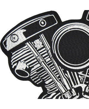 Moto nášivka Panhead Engine na záda 29 cm x 28 cm b