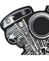 Moto nášivka Panhead Engine na záda 29 cm x 28 cm b