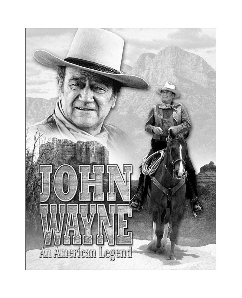 Plechová cedule John Wayne American Legend 40 cm x 32 cm