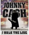 Tablica metalowa Johnny Cash - Walk the Line 32 cm x 40 cm