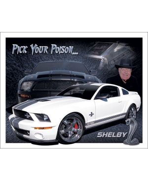 Plechová cedule Shelby Mustang - You Pick 32 cm x 40 cm