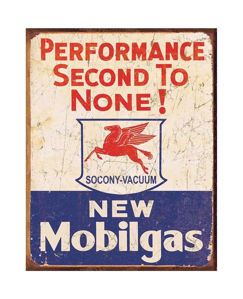 Tablica metalowa Mobilgas - 2nd to None 40 cm x 32 cm