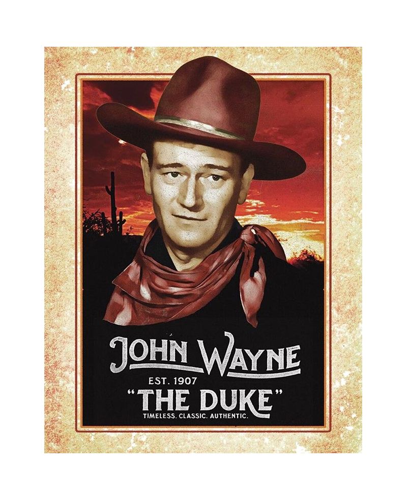 Tablica metalowa John Wayne - Classic 32 cm x 40 cm