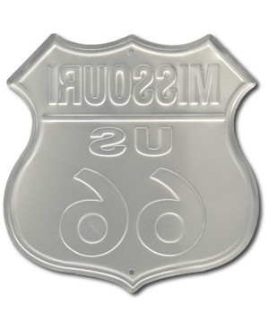 Tablica metalowa Route 66 Missouri Shield 30 cm x 30 cm