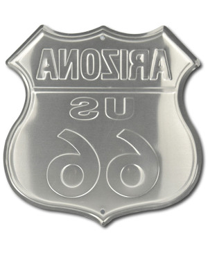 Tablica metalowa Route 66 Arizona Shield 30 cm x 30 cm
