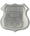 Tablica metalowa Route 66 Arizona Shield 30 cm x 30 cm