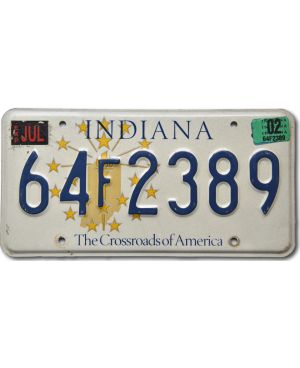 Tablica rejestracyjna USA Indiana The Crossroads