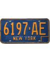 Tablica rejestracyjna USA New York Blue 6197-AE