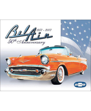 Plechová cedule Bel Air-50th Anniversary 32 cm x 40 cm a