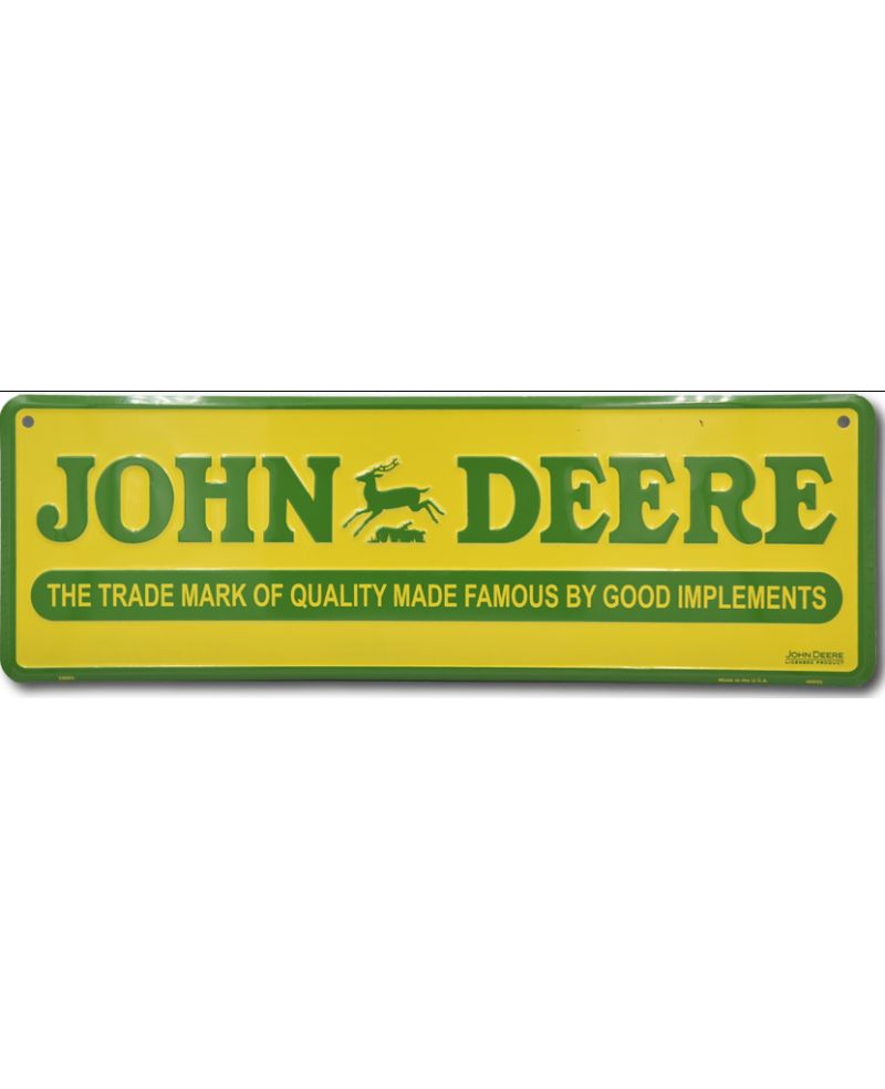 Plechová cedule John Deere sign 46 cm x 15 cm