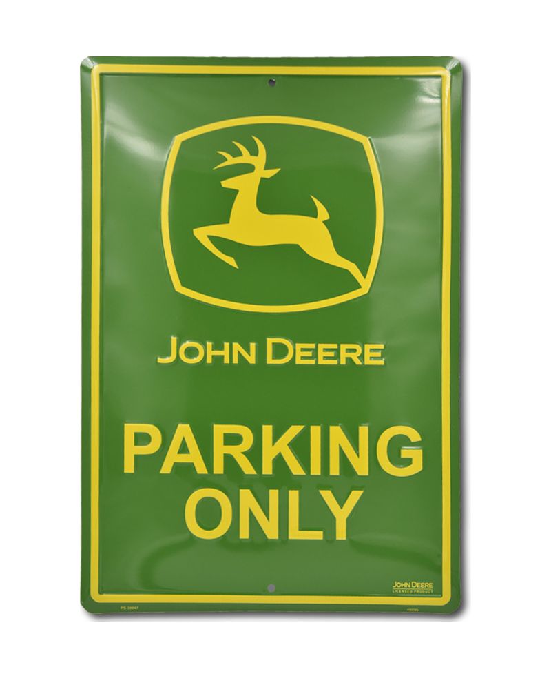 Plechová cedule John Deere Parking only 45 cm x 30 cm