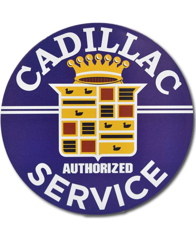 Plechová cedule Cadillac service, 30cm