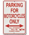 Tablica metalowa Motorcycles Parking Only 20 cm x 30 cm