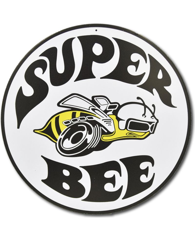 Tablica metalowa Dodge Super Bee White 30 cm